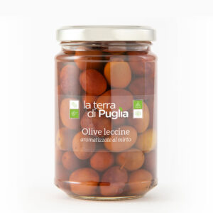olive leccine aromatizzate al mirto