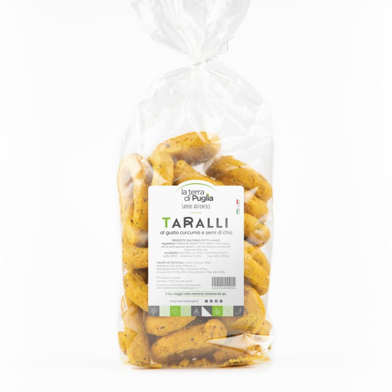 Taralli alla curcuma salentini - acquisto ingrosso
