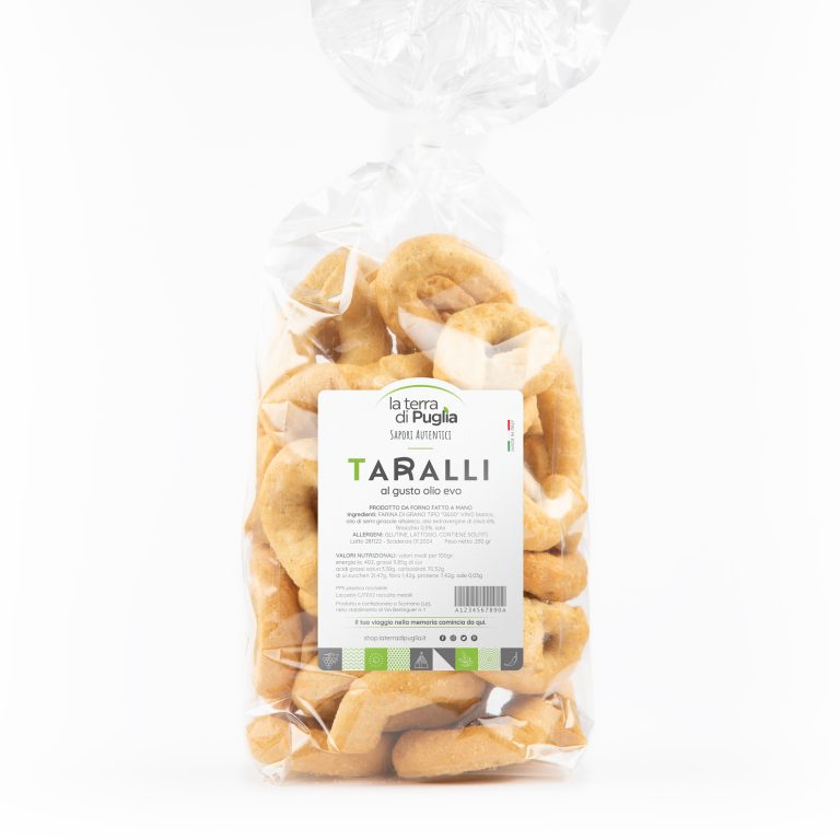 Taralli all'olio EVO salentini - vendita ingrosso