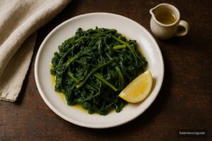 Zanguni (grespino) lessati e conditi con olio e limone - Salentocongusto.com
