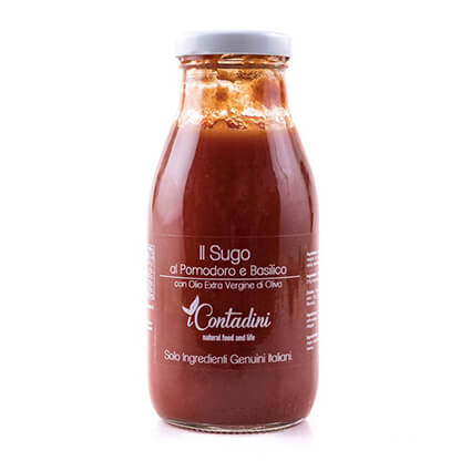 Sugo al basilico in olio EVO icontadini Sugo al pomodoro e basilico I Contadini