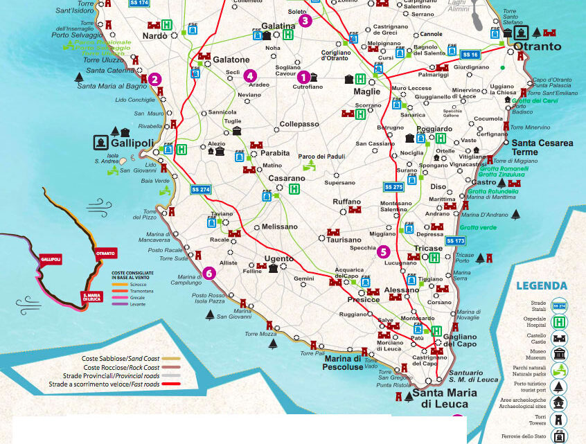Vacanze in Salento zona per zona Vacanze in Salento zona per zona